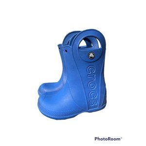 Crocs Blue Boots sz 10 (little boys)